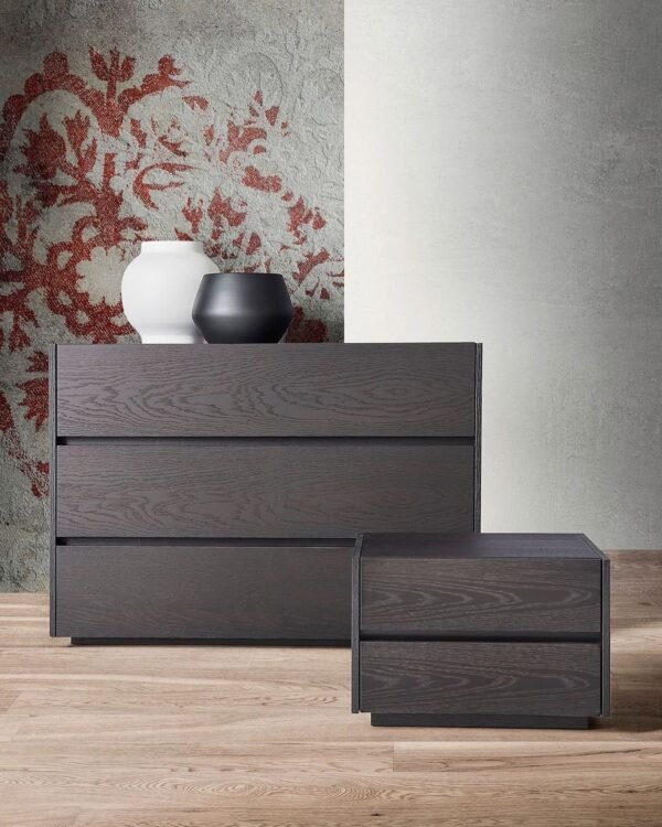 Anka Chest of drawer and a set of Pedestals